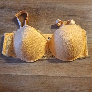 Kiss & Tell Intimates Goldish Padded Push-up Lace Bralette Women's Bra Size 38D